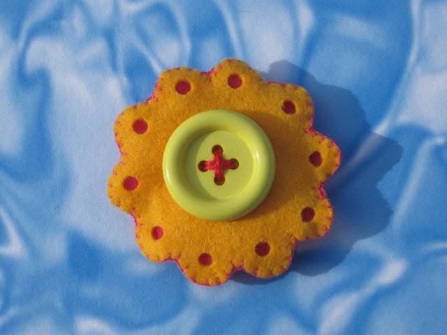 Felt Flower Barrette