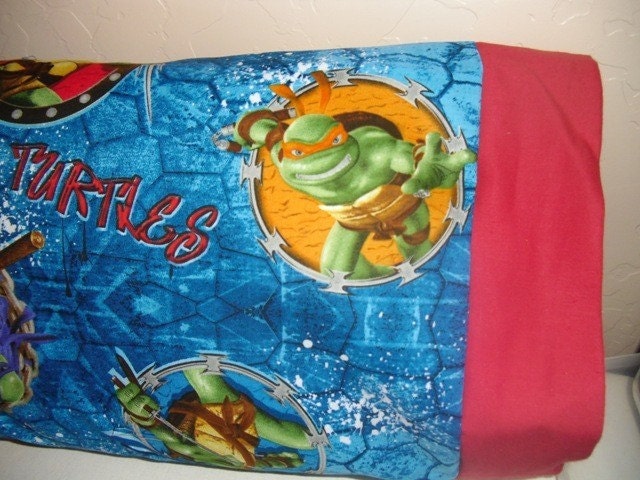2 Left Teenage Mutant Ninja Turtle Kids/Travel Pillowcase