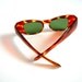 Vintage Sunglasses Frames Tortoiseshell Plastic Unmarked 1940-50s