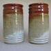 Tall Tumblers - 10 oz. - Pair - Iron Red and Rutile White