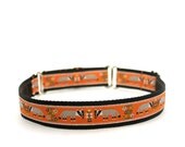3/4" dog collar Honey Badger martingale or buckle collar