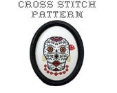 DIY Sugar Skull (version 7) - .pdf Original Cross Stitch Pattern - Instant Download
