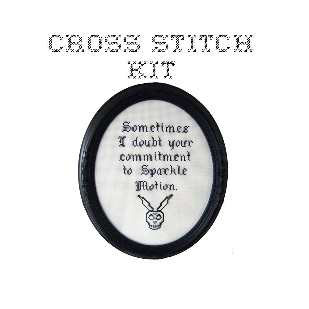DIY Sparkle Motion cross stitch KIT