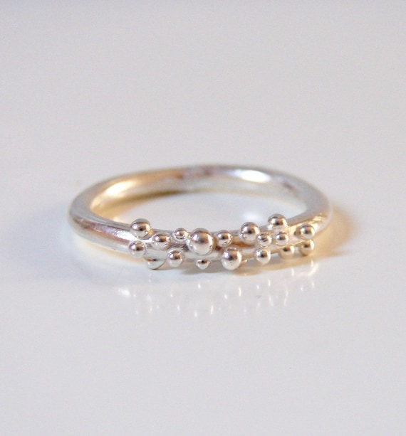 Sterling Silver Bubble Ring