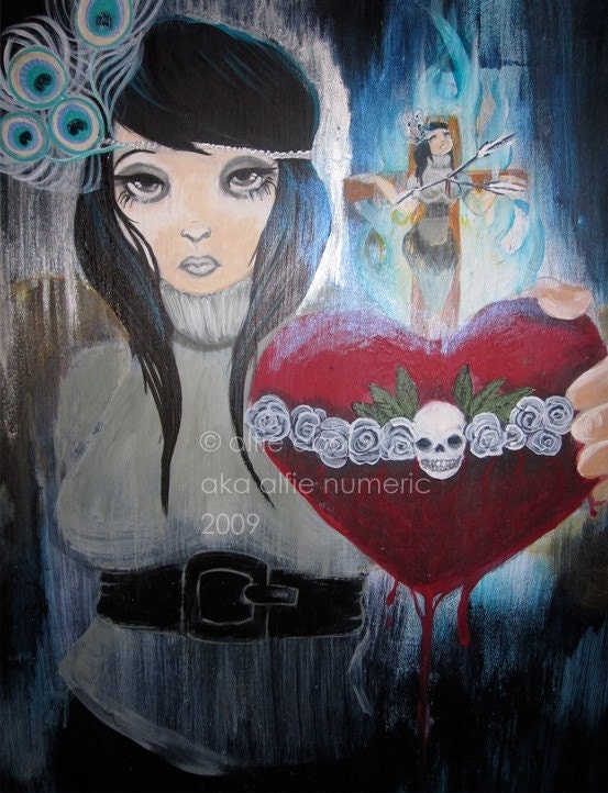 Water and the Flame 2010 - 8.5x11 inch archival print- AFFORDABLE art