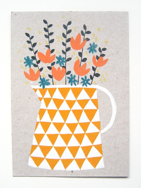 Original Painting - Jug of Flowers