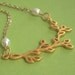 Golden Branch Necklace - Luxe Vermeil pendant on Gold Filled chain