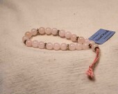 Morganite Bracelet Pink Beryl Wrist Mala Prayer Beads