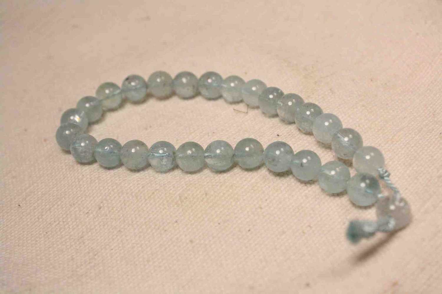 Aquamarine Mala Beads Bracelet Wrist Mala