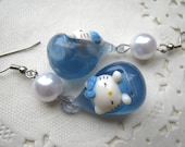 Raindrop Kitty Earrings