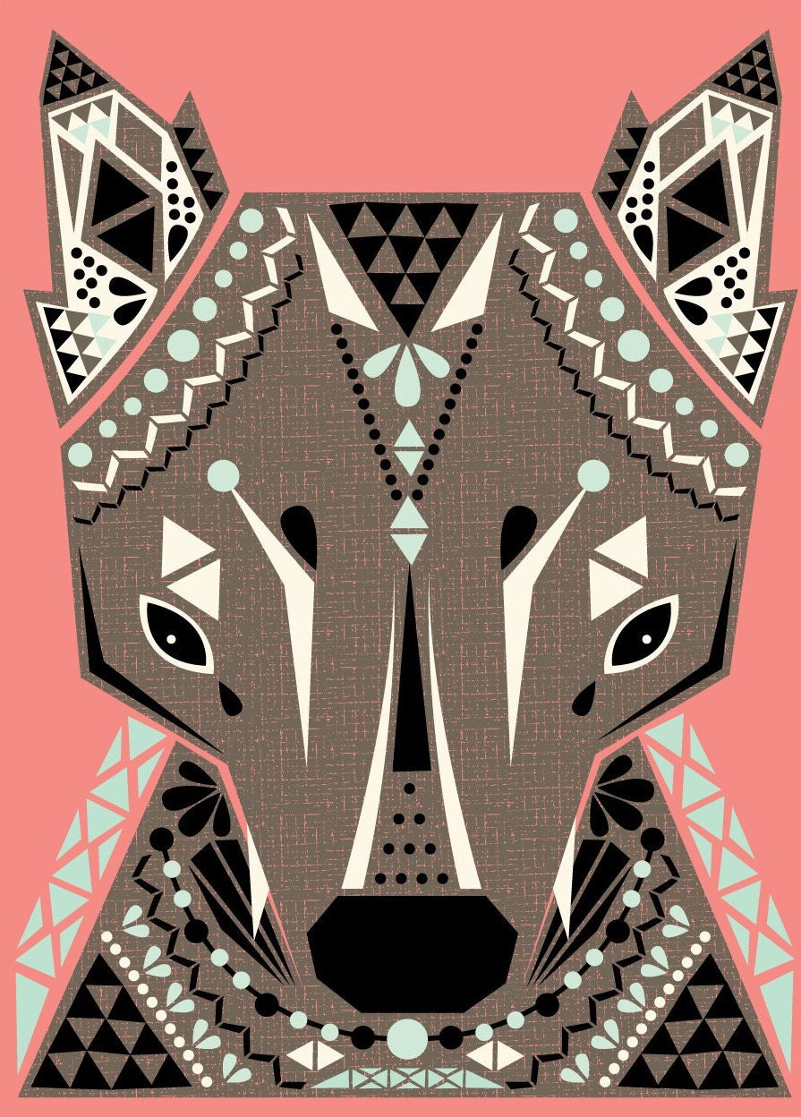 wolf king print 8x10