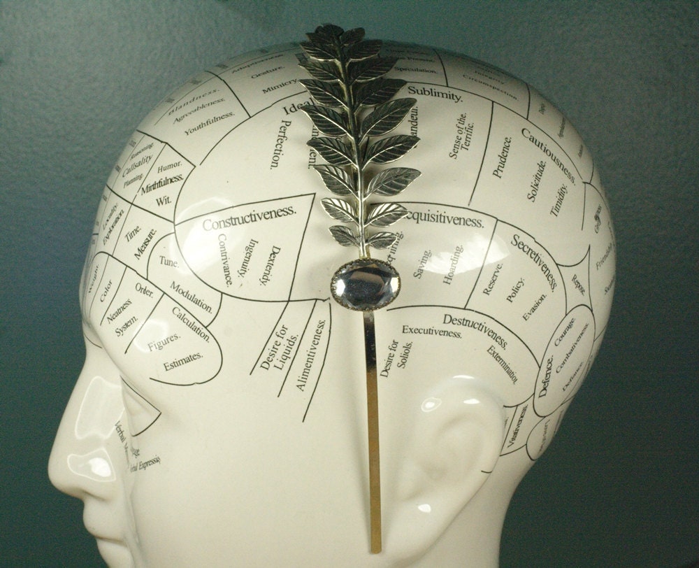 Goddess headband leaf vintage jewel elegant ancient grecian vintage silver
