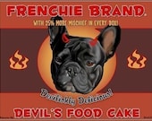 Devil's Food Cake - French Bulldog art print