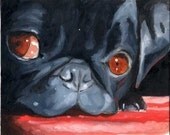 Cute Pug print dog art