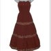 Vintage 70s Young Edwardian Boho Hippie Sun Dress M