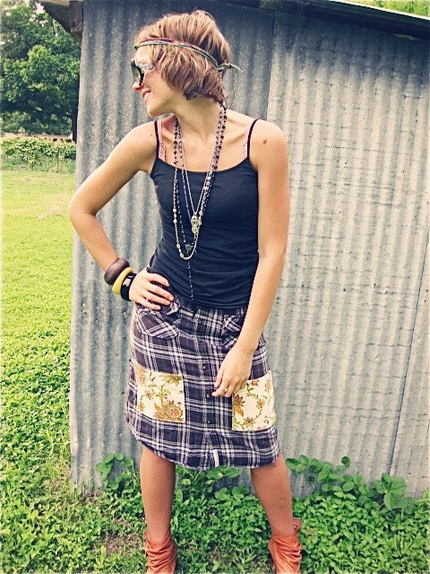 Custom Made For You. Poor Pitiful Pearl Flannel Tube Dress/ Skirt