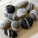 5 Handfelted all-wool pebbles