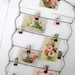 Hang Out... Vintage Multi Skirt Hanger turned Metal Display with Clips Memory Board