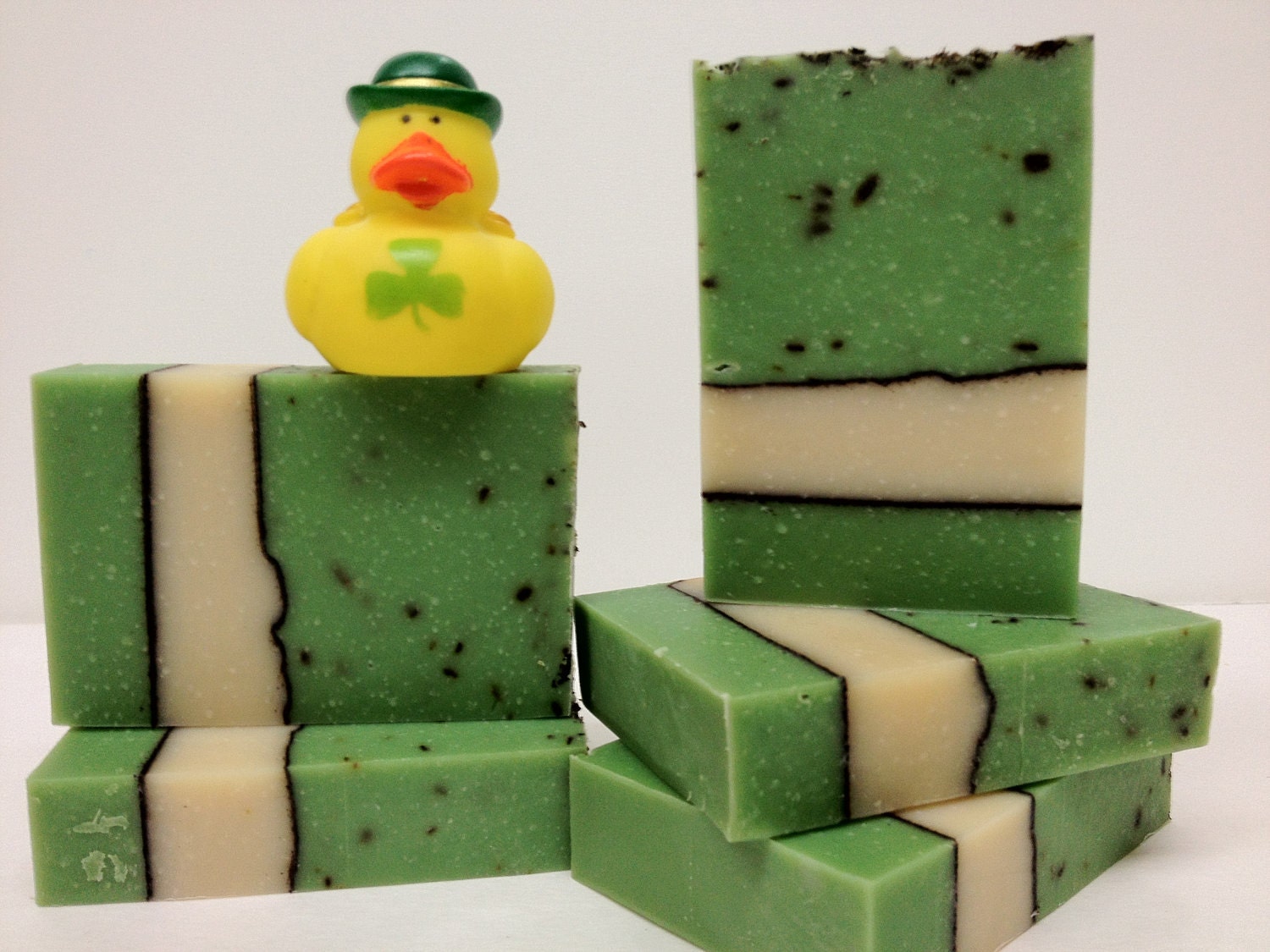 Irish Soap - Dublin Mint  - celebrate all things Irish- handmade natural soap - St. Patricks Day