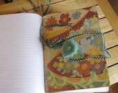 Art Journal - blue and brown junque journal