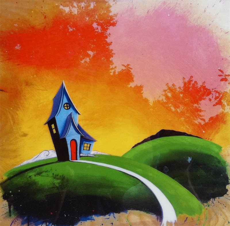 The Burrow - 12x12 Giclee Print