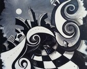 Indianapolis Nights - 12x12 Giclee Print