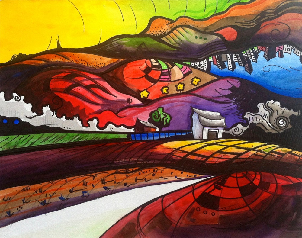 Plowing the Fields - 8x10 Giclee Print
