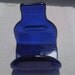 Recycled Blue Glass Bottle - Upcycled Brochure Holder