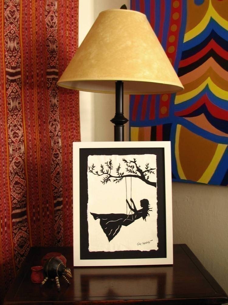 Framing Service for my Papercut Art - white wood frame with a glass front, 11x14 inch