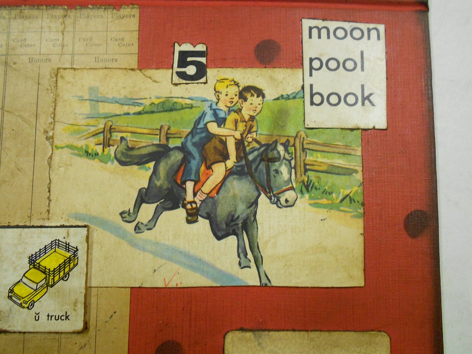 Ride 14 - Original COLLAGE - Book Ends Collages