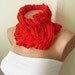 Pumpkin, Orange Ruffles Neckwarmer or Scarf