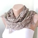 Beige Scarf-Cotton Scarf-tulle scarf and lace scarf, winter accesories