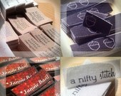 Personalized Cotton Twill Fabric Labels / Tags Sew On