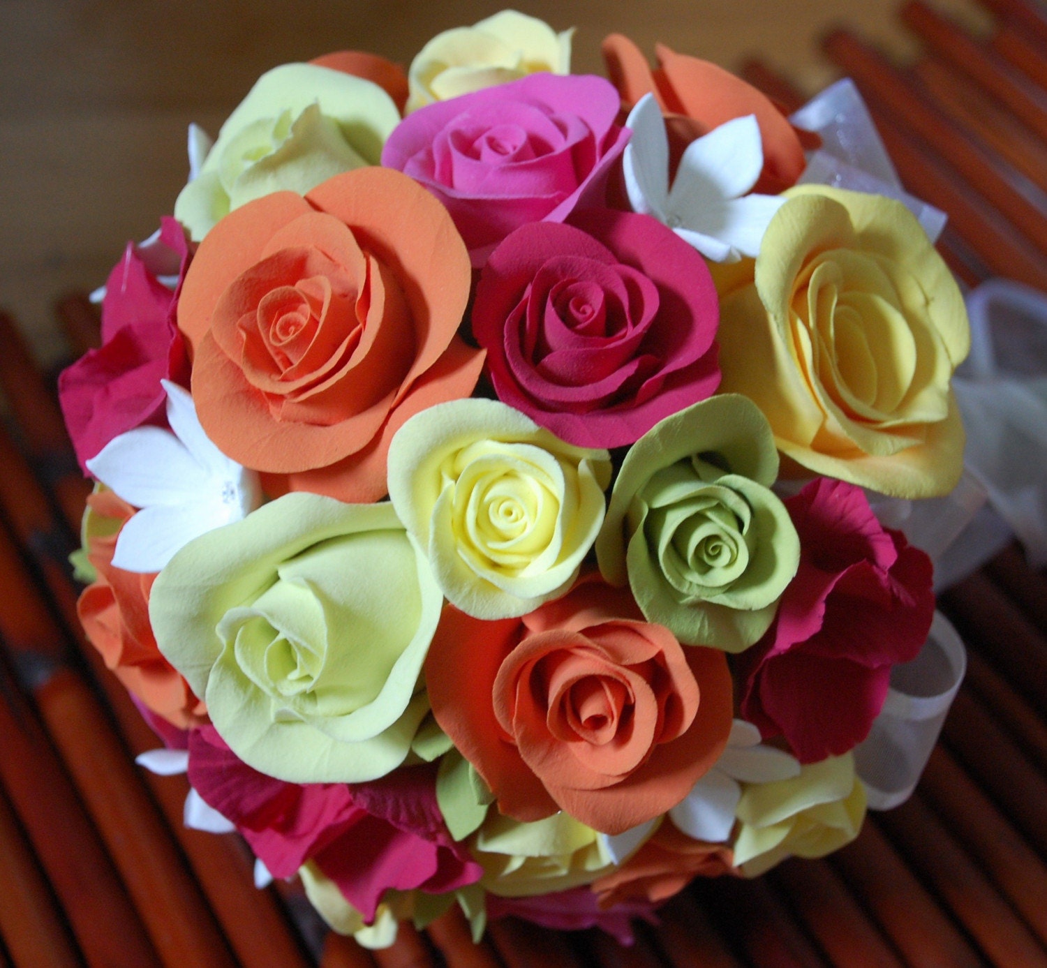 Claycraft by DECO Hawaiian Paradise Hand Tied Bridal Bouquet
