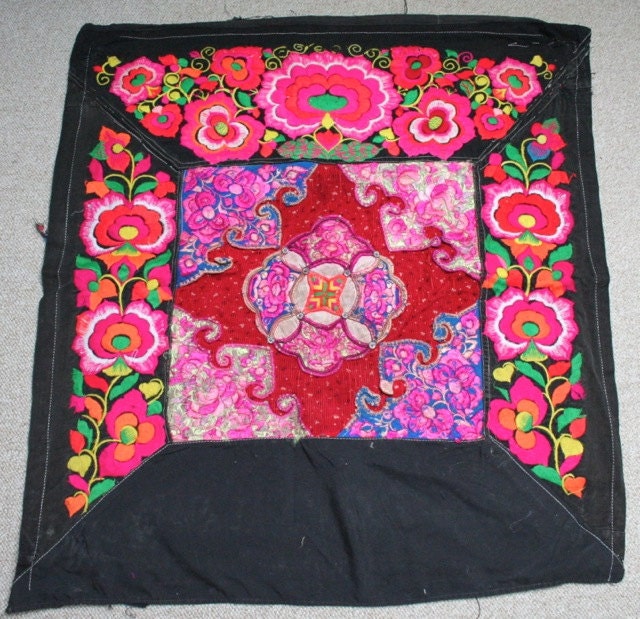 Textiles -  Hmong Baby Carrier/ Hmong / Miao fabric / Hmong embroidery panels - 610