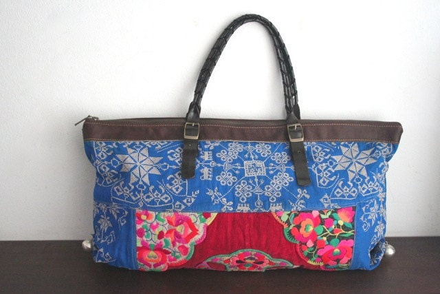 Tote - Hip/Tribal/Vintage/Hmong/Miao/Ethnic/Unique bag - 593