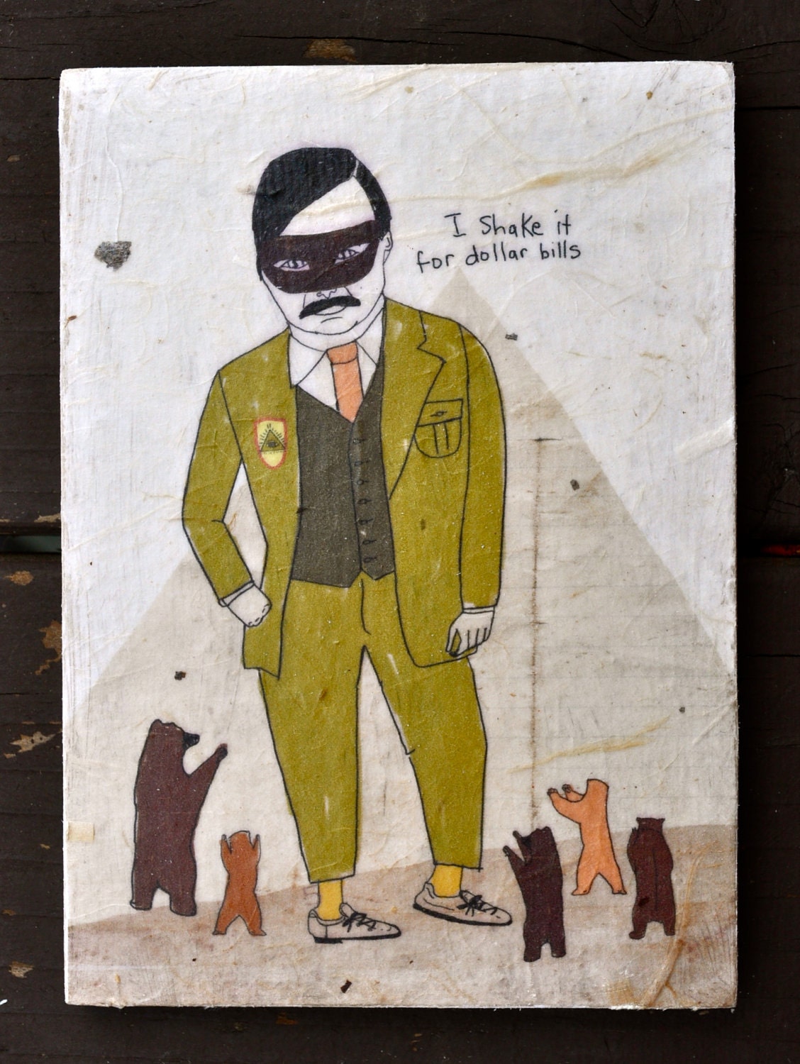 Shake It- Limited Edition print on wood