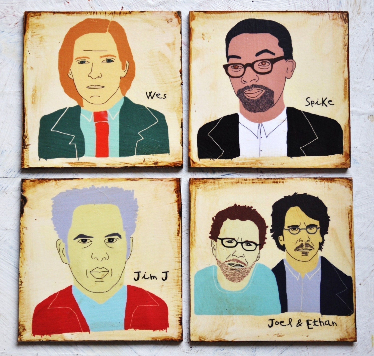 Set of 4 Coasters- Build Your Own Favorite Directors-