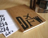 Dallas, TX - DFW - Kraft Jet Set Journal and 4 Area Code Notes