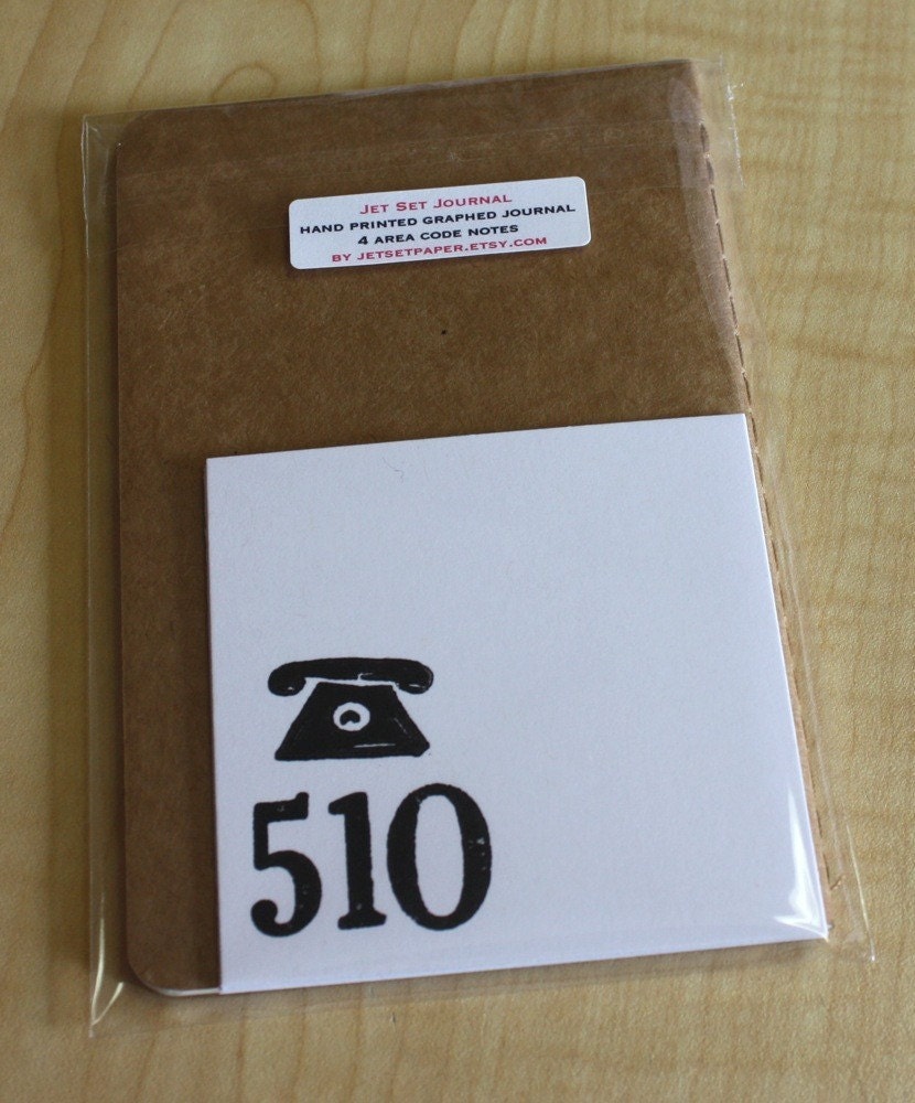 Oakland, CA - Jet Set Journal and 4 Area Code Notes