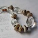 Crystal, Lamp Work Glass and Tiger Eye Necklace - Crystal Sands