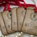 Vampire Blood Gothic Wedding Tags - Gothic Style with Red Ribbon Set of 50 - Wine or Drink Bottle Labels