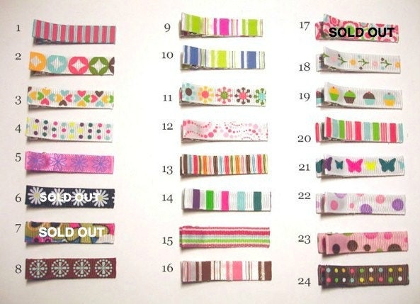 Boutique Hair Clippies PICK 10 for 10 SIMPLE STYLES