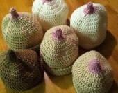 Infant Hat, JugHead, Crochet, MamTam, Newborn Baby,  Milk Boobie Lactation, Breastfeeding, Soft Baby Gift