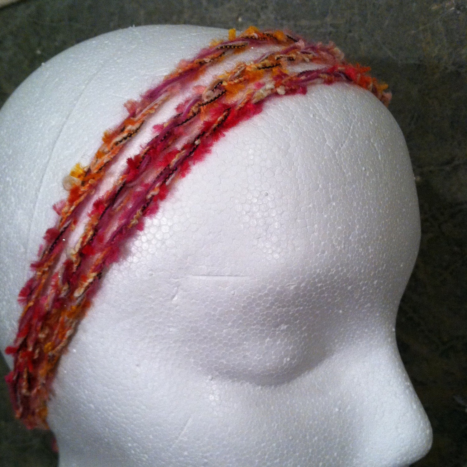 Crocheted headbands, Hair Tie, Convertible, Medieval, Workout,  Available in any color You Choose
