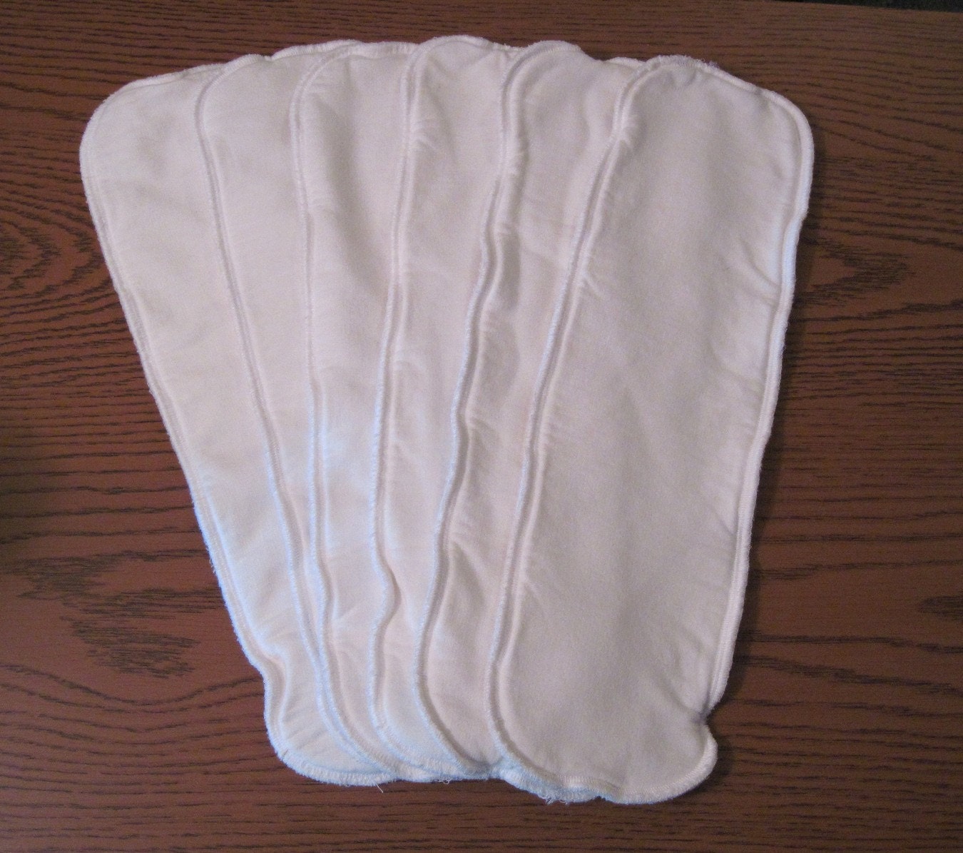 Set of 6 Large Bamboo Diaper Inserts