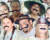 Mustache Stache Party Personalized Cupcake Toppers