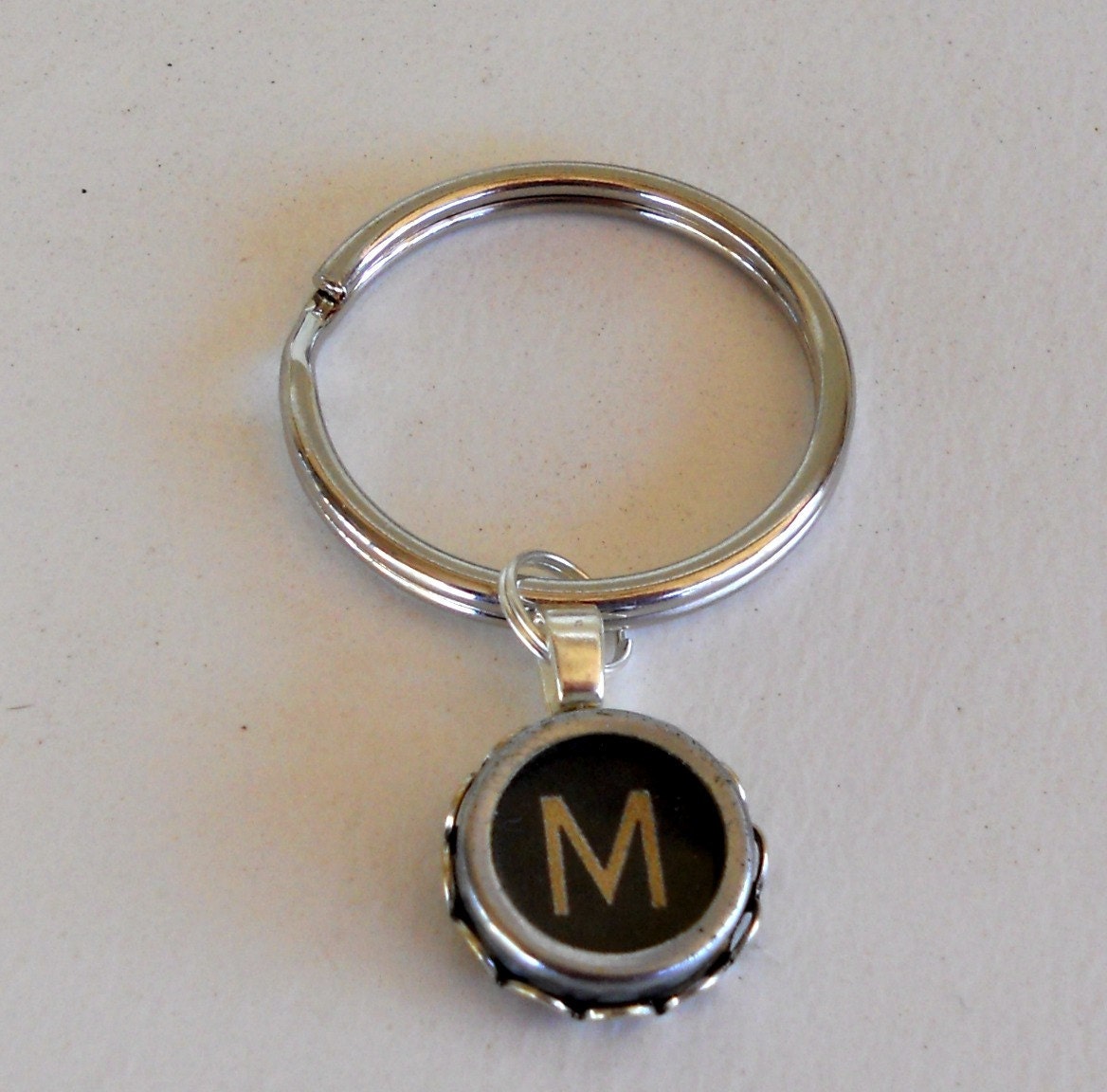 Vintage Typewriter Key Key-Ring -  Custom Made with your Letter