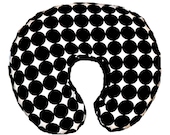 Nursing Pillow COVER in Michael Millers Black/White Disco Dot