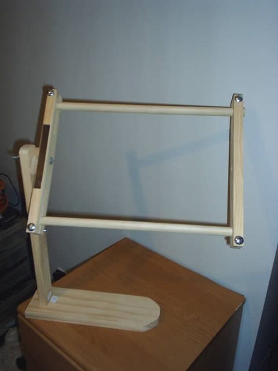 CROSS STITCH SIT ON LAP STAND AND SCROLL FRAME by rhondasstitchin